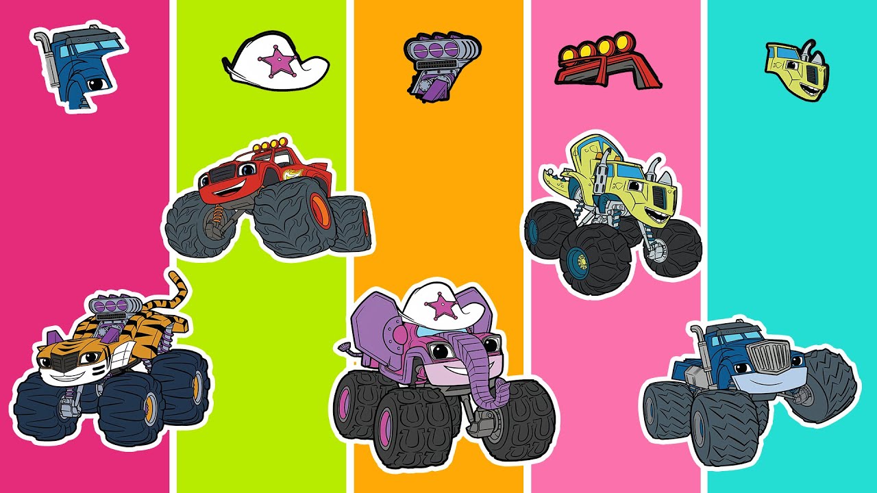 Monster Trucks Showdown! Blaze, Crusher, and Friends Race for Victory 🚗🔥 | Blaze Animation