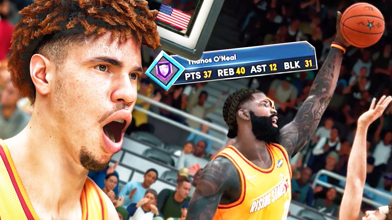 30 BLOCK QUADRUPLE-DOUBLE In RISING STARS GAME! NBA 2K22 My Career Next Gen Gameplay