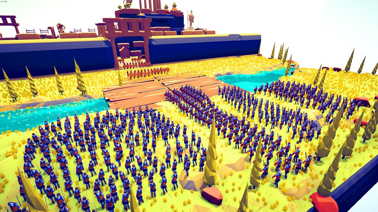 200x Athenian Army siege Medieval Castle - Totally Accurate Battle Simulator TABS