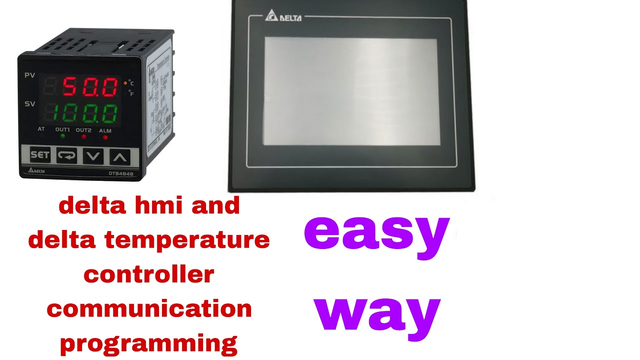 Delta dtb4848rr and hmi dop-107bv communication programming