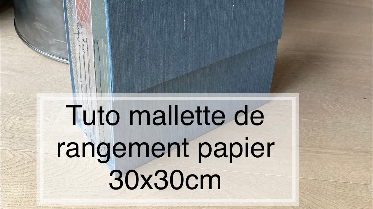 Tuto astuce plastifieuse rangement malette scrapbooking pour page 30x30 cartonnage diy économique