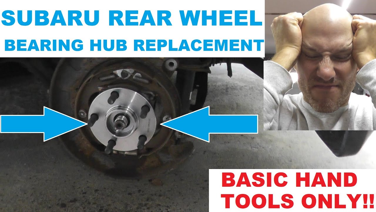 Why Are Wheel Bearings so Hard to Remove!!  Subaru Rear Wheel Bearing Hub Replacement At Home!