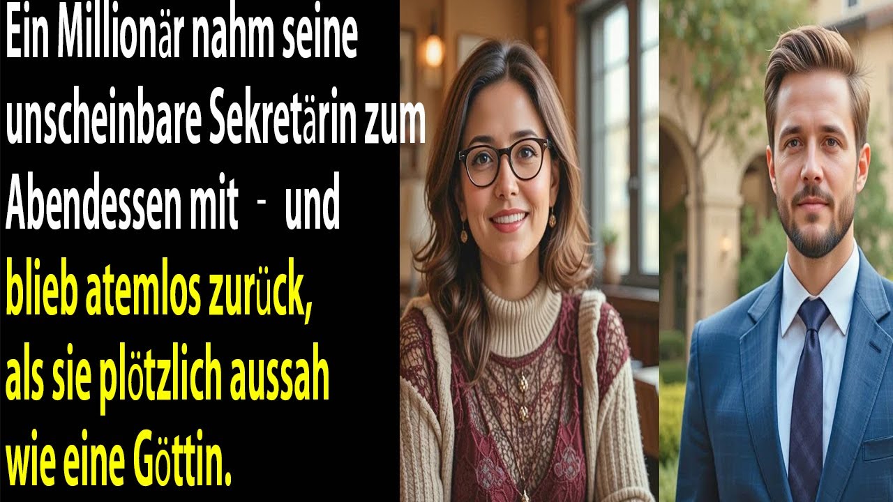 Der Millionär lud seine schlichte Sekretärin ein – und war sprachlos, als sie den Raum betrat.