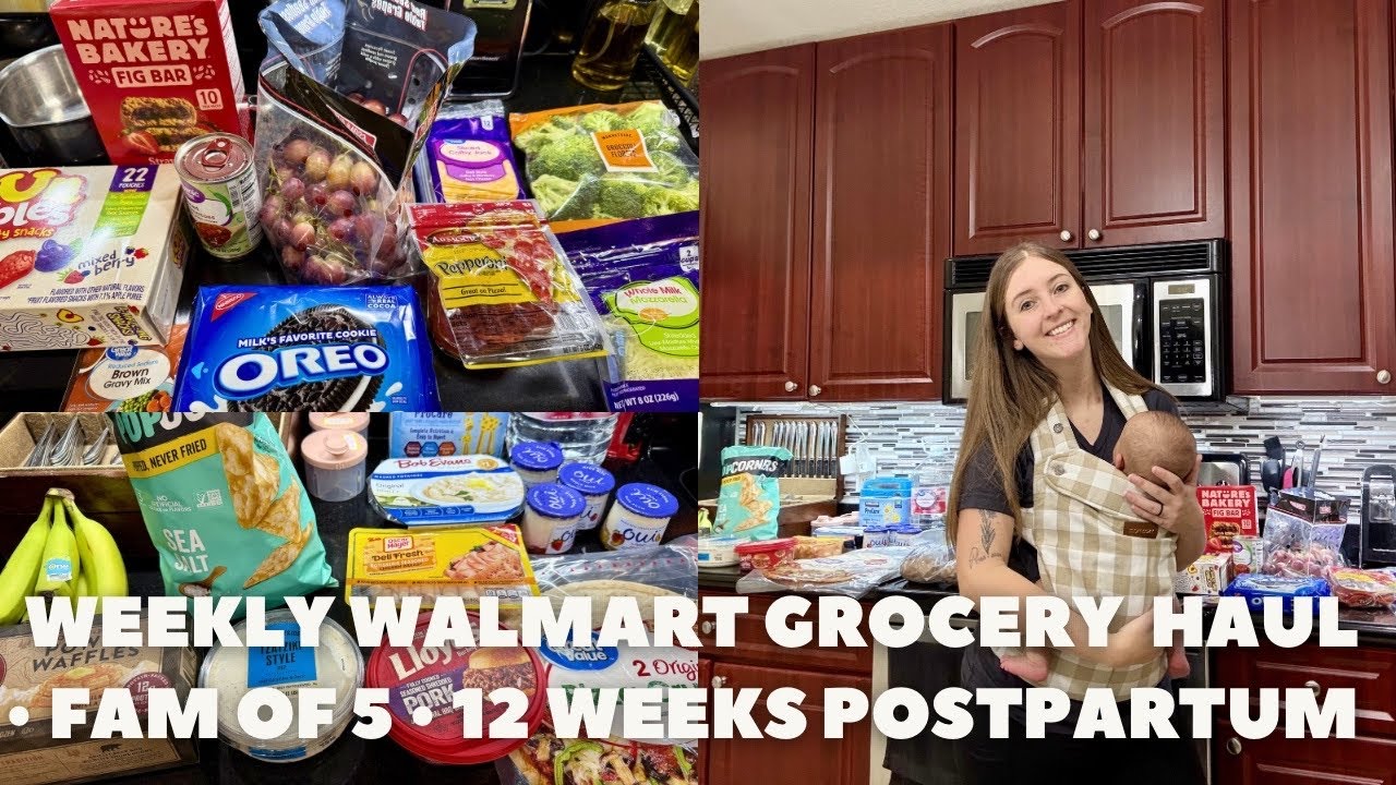 Еженедельные покупки в Walmart • Бюджетный вариант • Семья из 5 человек • Послеродовой период