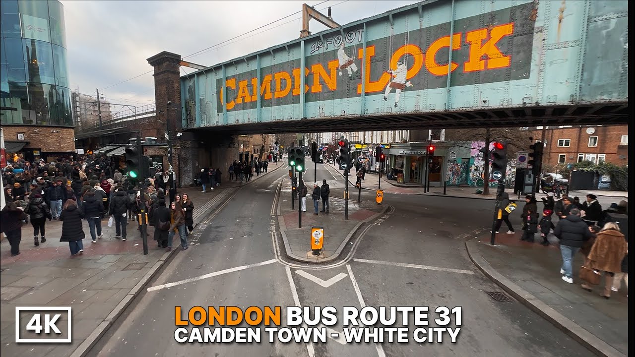 London Bus Ride Route 31 | Camden to Shepherd’s Bush (Westfield) | Upper Deck POV 4K HDR