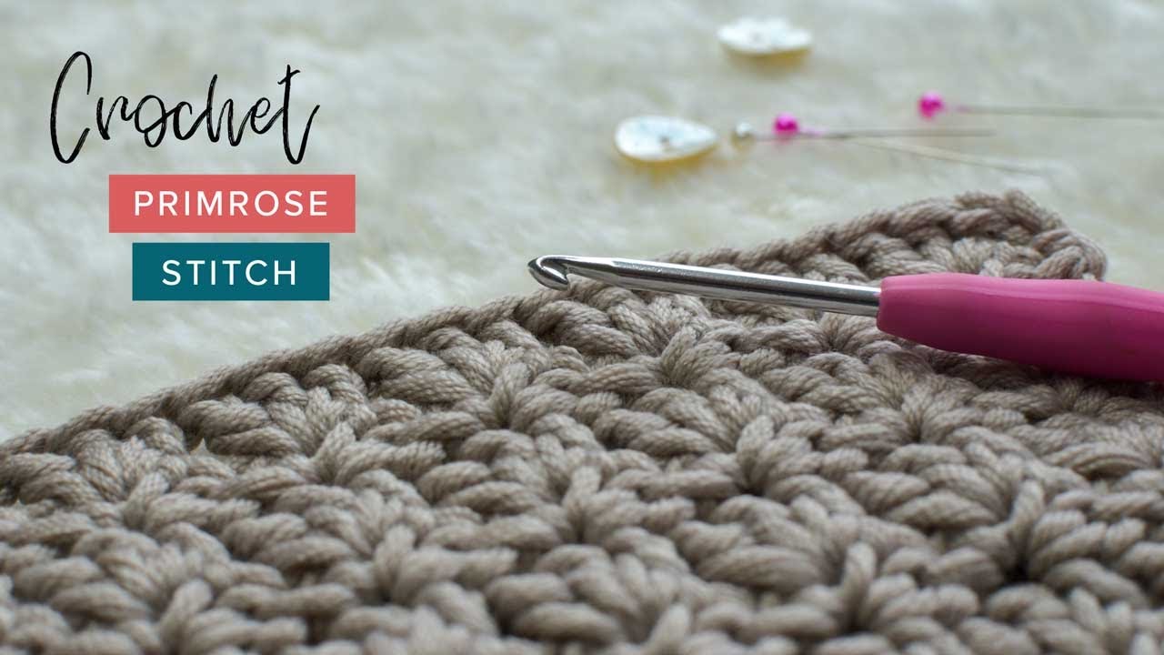 Как вязать крючком узор «Примула» | Простой урок от Crochet and Tea