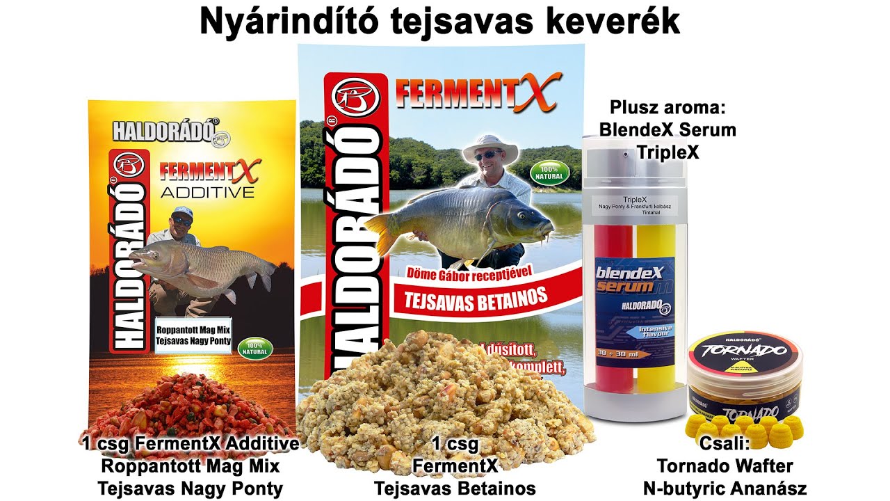 Ny&aacute;ri fog&oacute;s receptek felmelegedett vizekre 2020 - 1. r&eacute;sz Ny&aacute;rind&iacute;t&oacute; tejsavas kever&eacute;k
