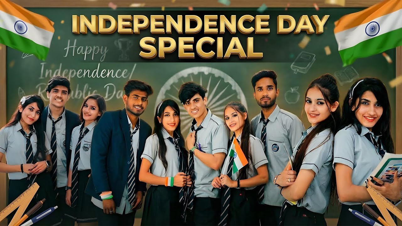 SCHOOL LIFE ❤️📚 ( 15 August special 🇮🇳😍) || Yash Choudhary | Saloni sonkar