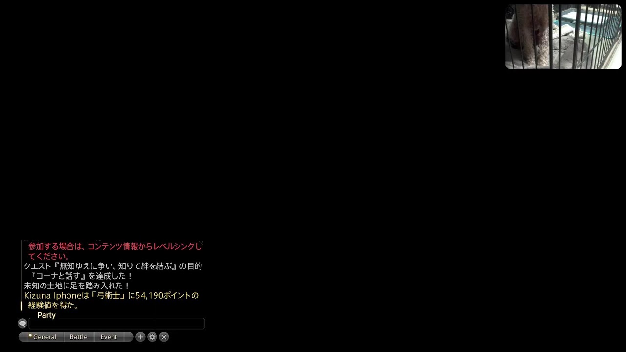 FF14　 エオルゼアを救う　トイプードル見ながら