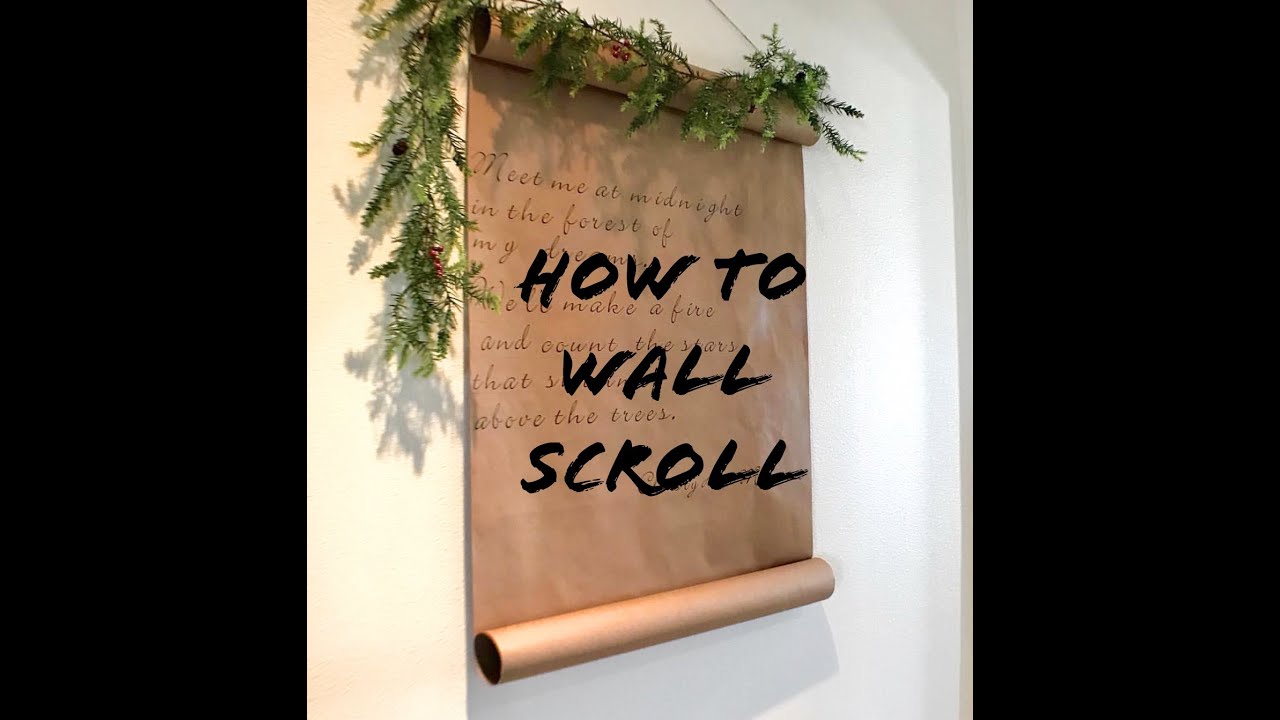 How to make a Paper Wall Scroll