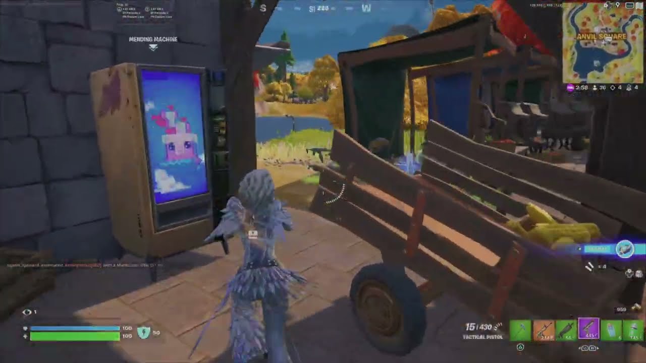 Fortnite *NEW* GRAVEHEART GHOSTLIGHT SKIN gameplay