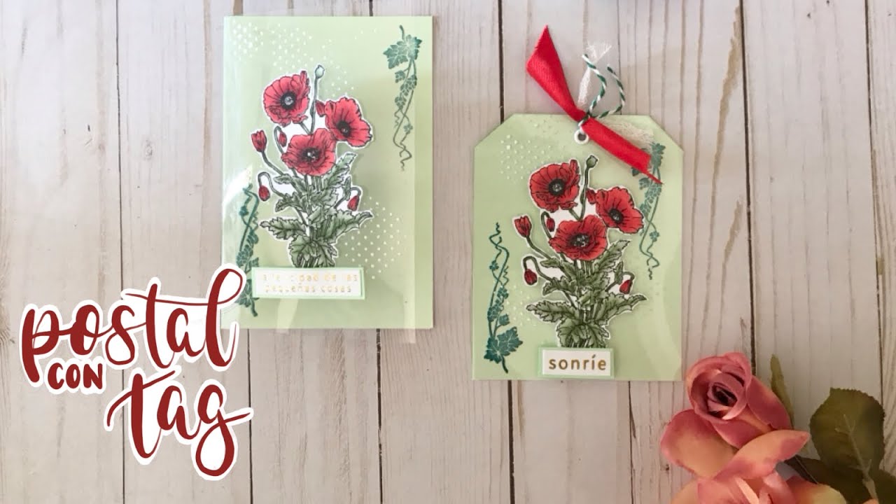 @ciaobellapaper  -  TUTORIAL DE MANUALIDADES - Tarjeta y etiqueta de acetato
