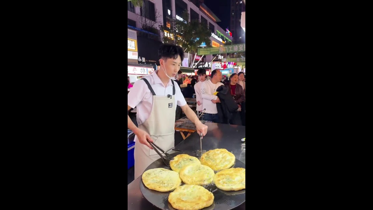LIVE 🔴Calm Street Work | Scallion Pancakes ASMR