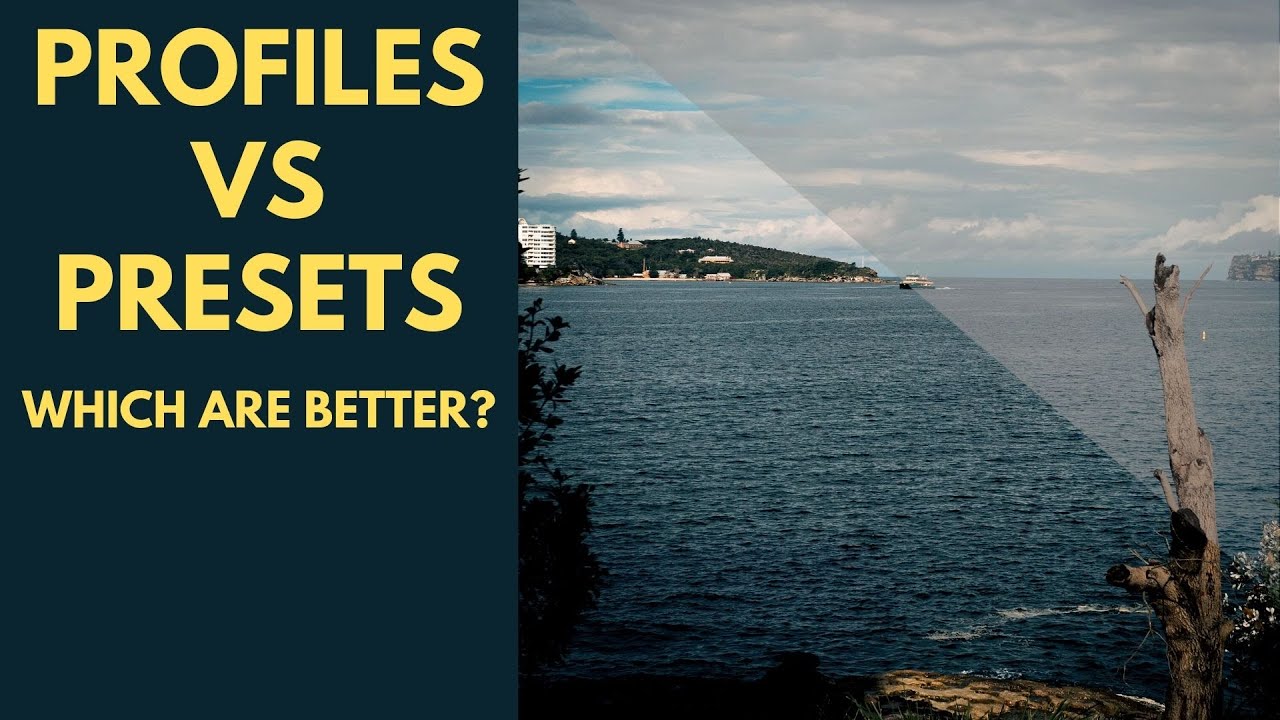 Presets vs profiles in lightroom