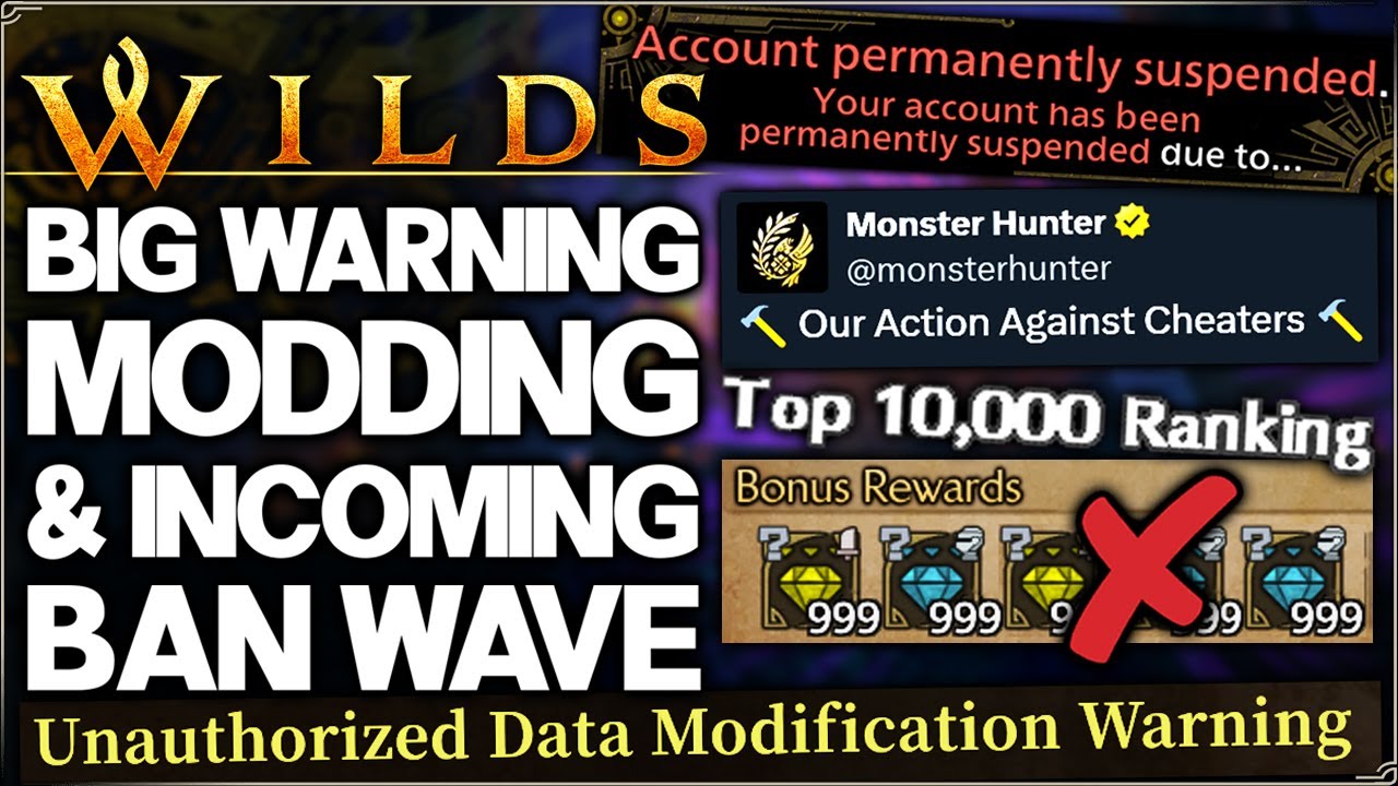 Monster Hunter Wilds - Don't Get Banned - BIG Capcom Update - Modding & Arena Cheating - Full Guide!