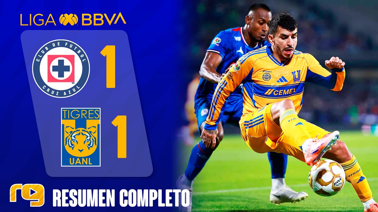 CRUZ AZUL VS TIGRES 1-1 | RESUMEN GOLES | LIGA MX | Gol de ANGEL CORREA