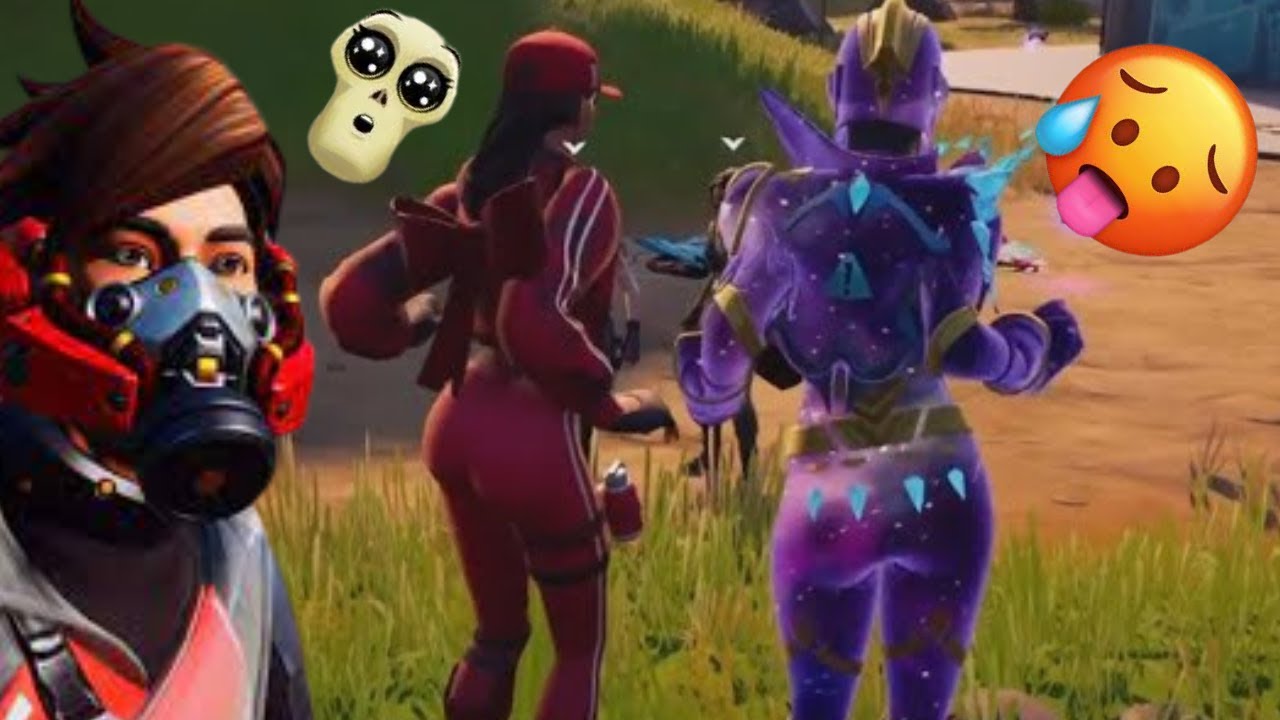 💀 found two girls who are sus on (fortnite party royale ) 🤔