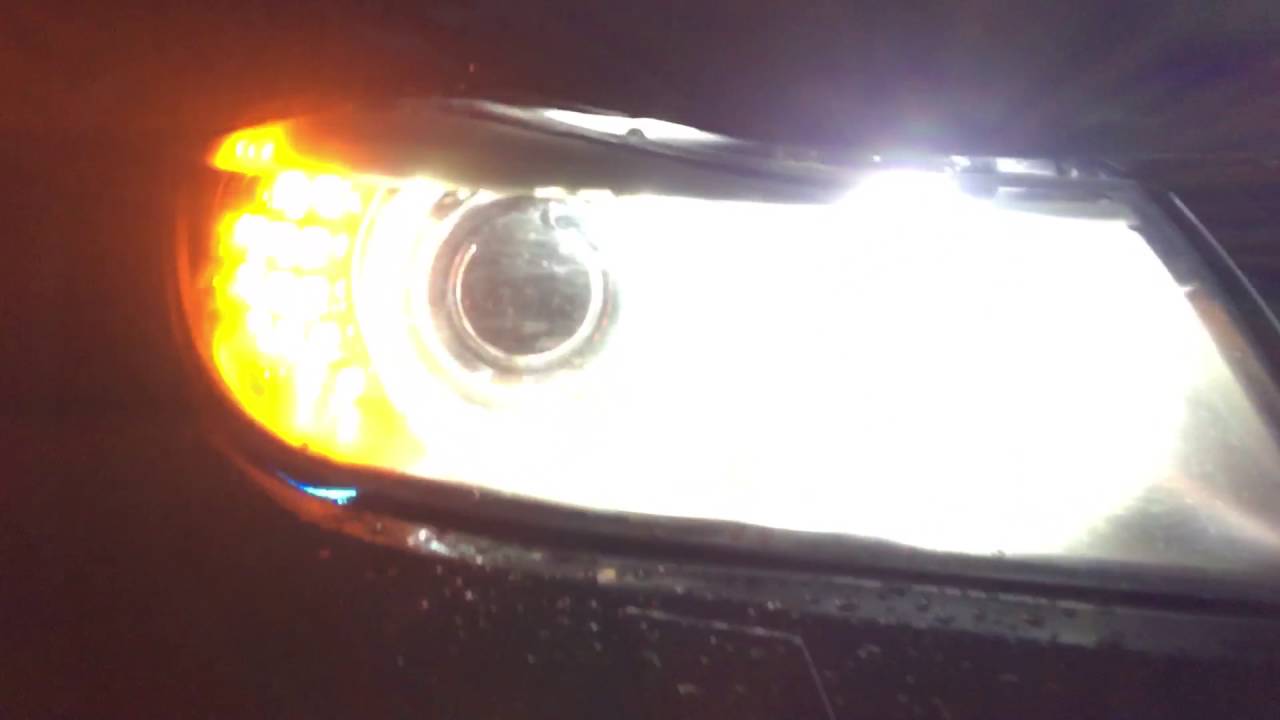 BMW E91 2009 LCI welcome lights and follow-me home lights