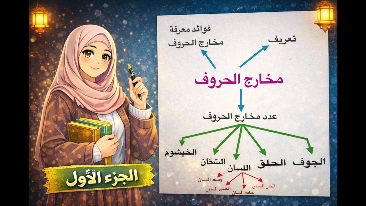 مخارج الحروف  الجزء الأول