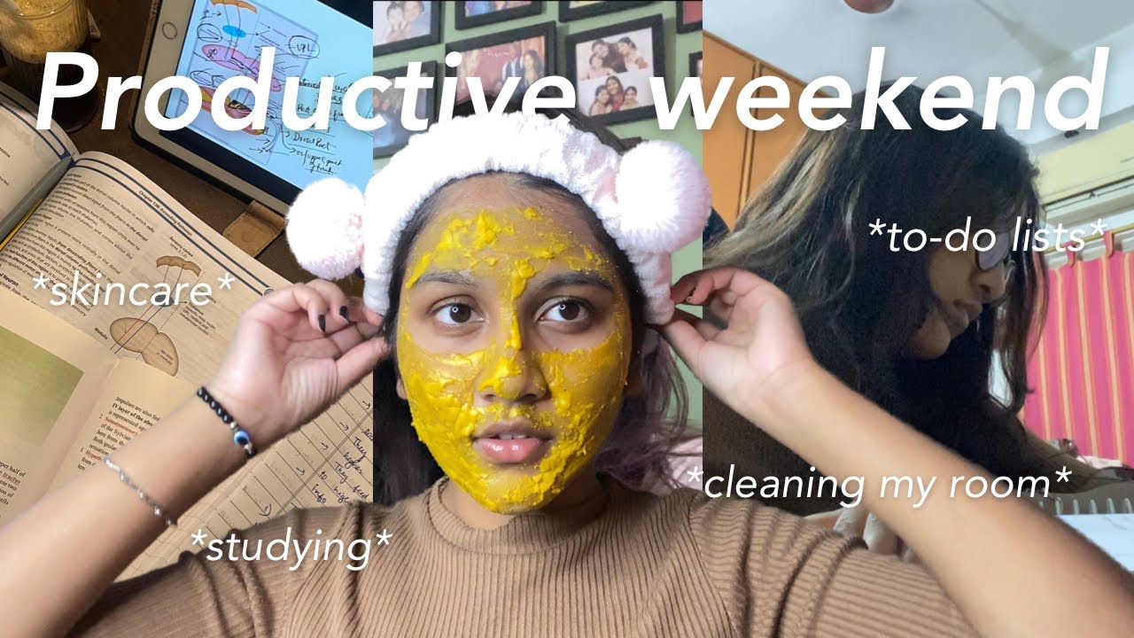 Productivity vlog ☕️📚 | studying, writing records, skincare, getting out of my lazy girl era