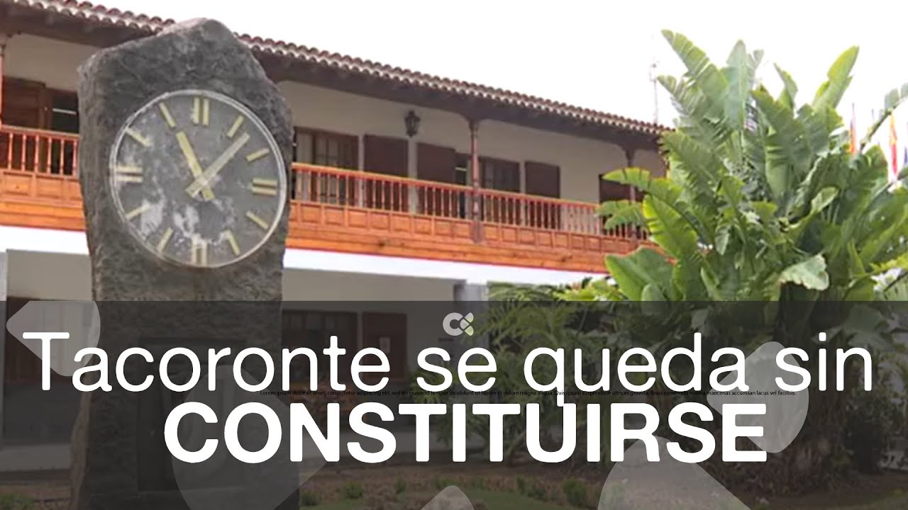 Tacoronte es el único municipio de Canarias donde no se constituye hoy el ayuntamiento