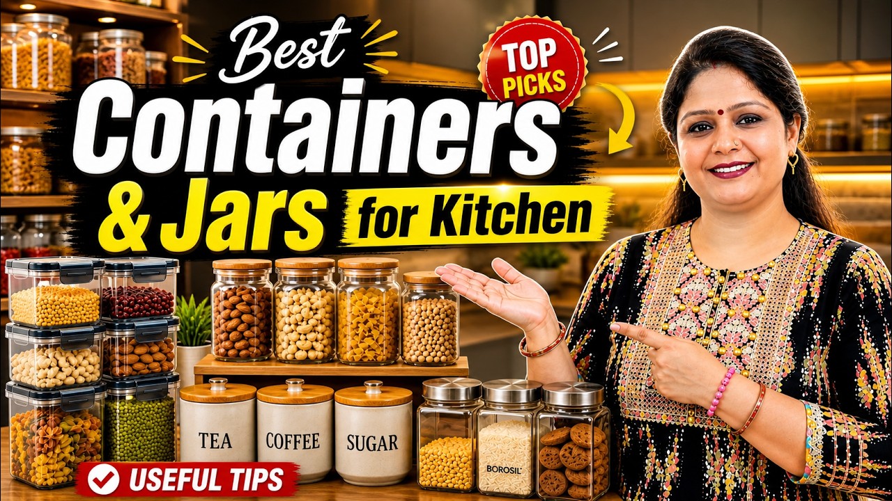 How to choose best Kitchen Containers & Jars? | Kitchen Organisation Tips | Kitchen Cabinet 