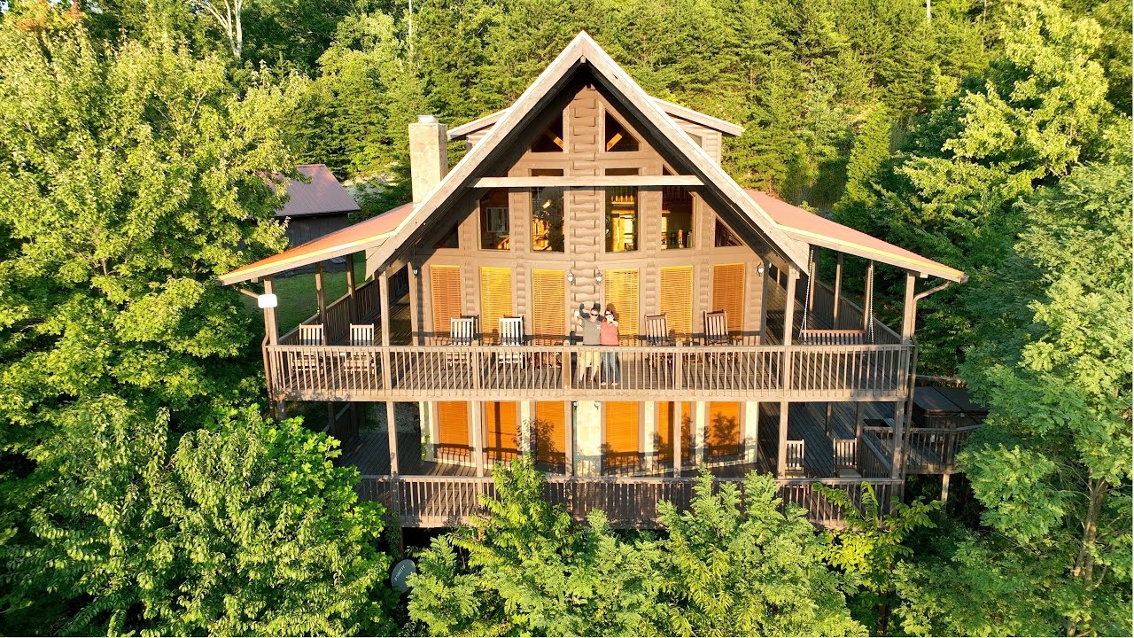 Самая красивая хижина Smoky Mountain Cabin, в которой мы когда-либо отдыхали, прибытие и полная э...