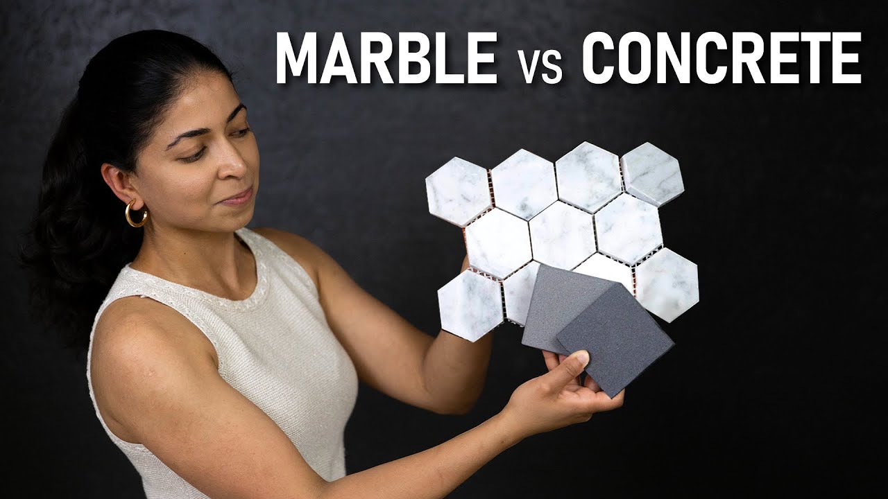 Marble vs Concrete Countertops | Everything you need to know!