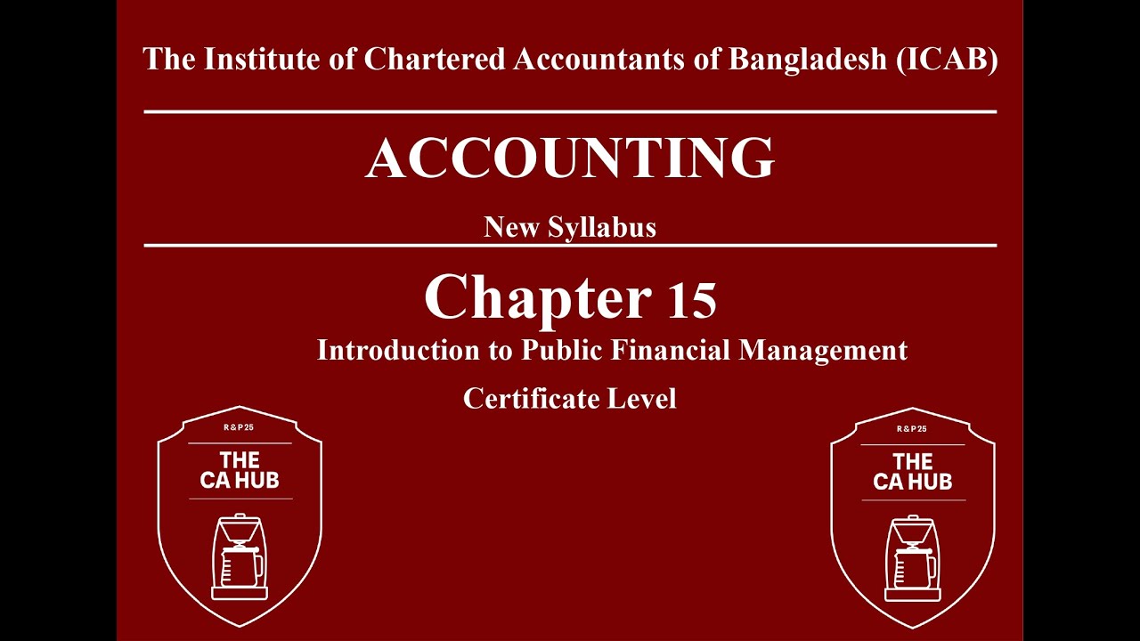 Chapter 15 Introduction to Public Financial Management