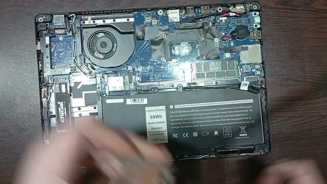 Dell Latitude 5480 Battery Replacement + Thermal Paste Repaste (DIY)