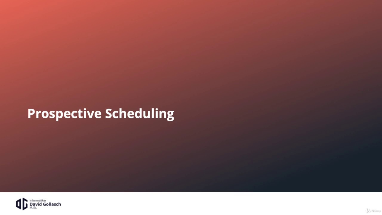 Lesson 3 Scheduling   Overview
