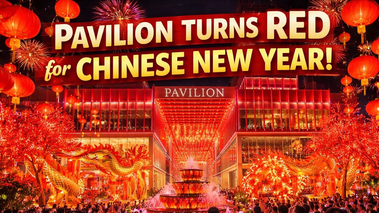 KL’s Most Beautiful CNY Decorations 😍 | Pavilion Bukit Bintang 4K Walk