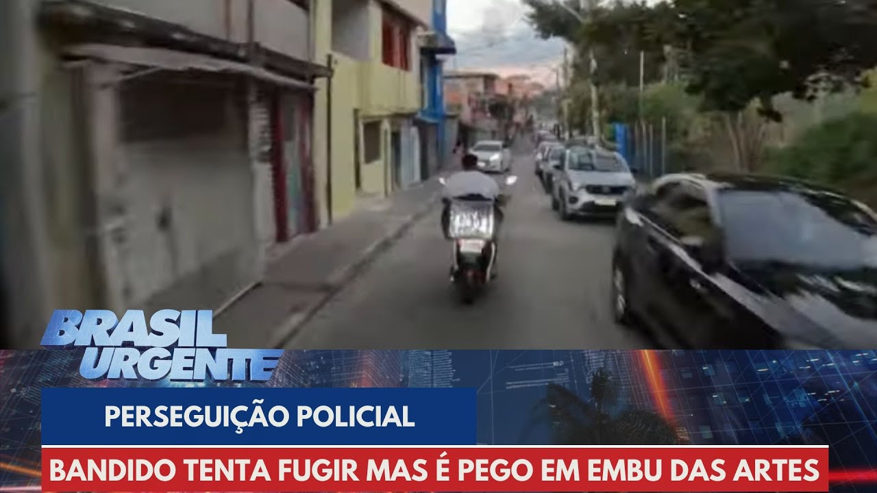 PERSEGUIÇÃO POLICIAL: GCM prende criminoso em Embu das Artes (SP) | Brasil Urgente