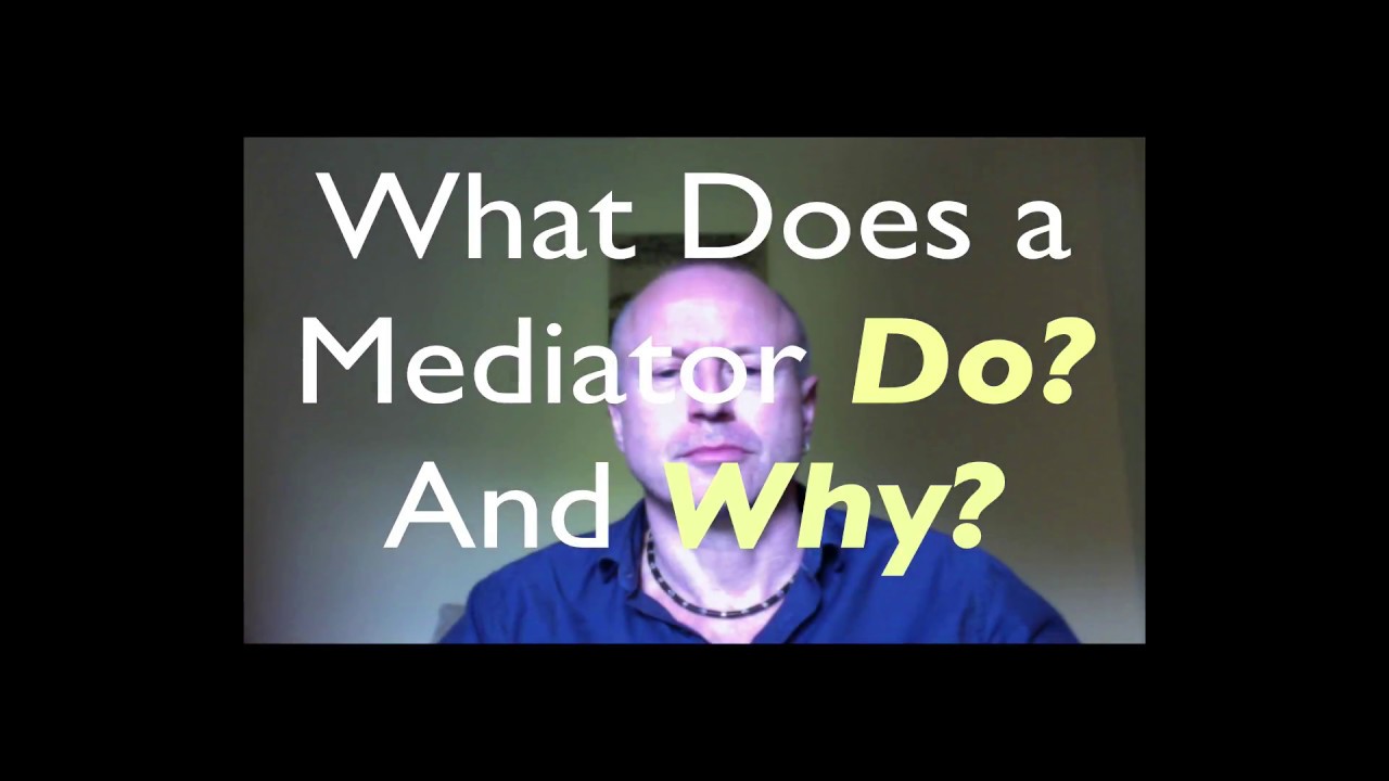 WHAT DOES A MEDIATOR DO AND WHY? How does a Mediator help people resolve their conflict.