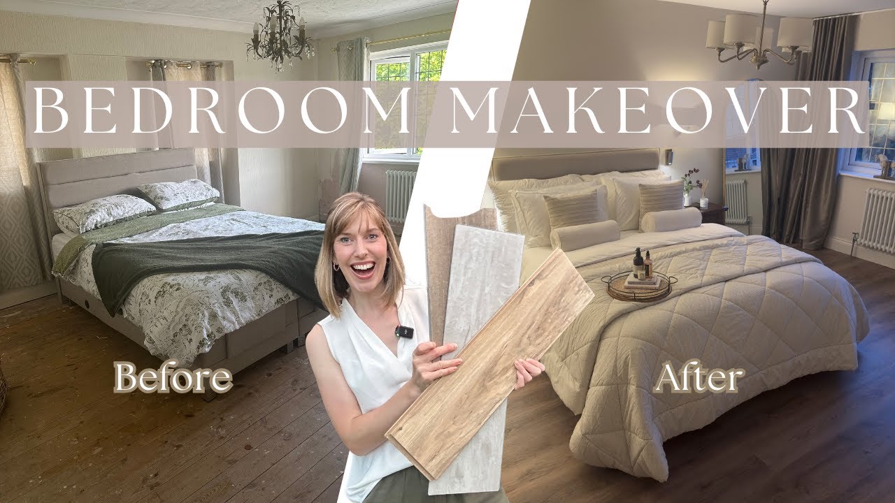 The Easiest DIY Flooring Ever | Master Bedroom FLOOR Makeover ✨ | Before & After Transformation