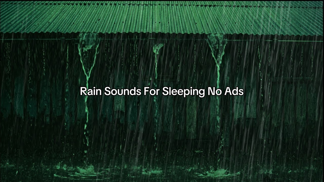 Heavy Rain Sounds for Sleeping | Deep Sleep, Relaxing, No Ads