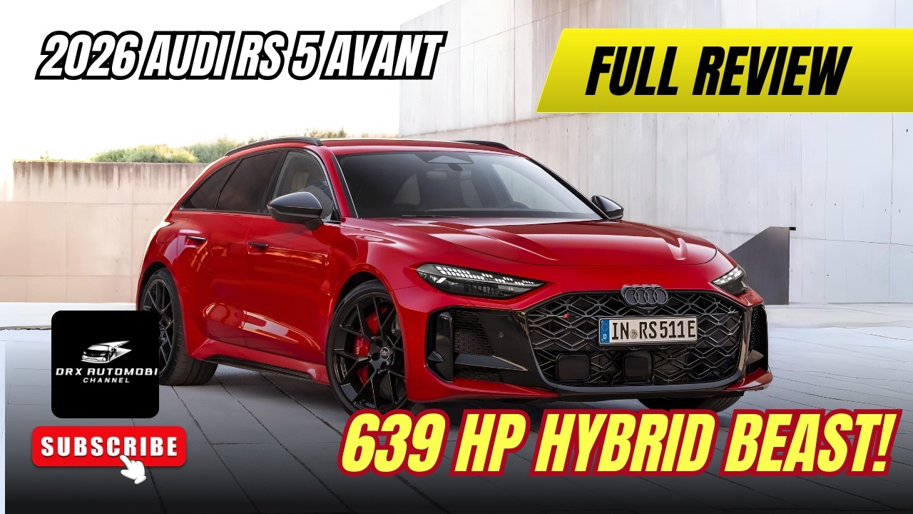 80km EV Range in an RS? Testing the 2026 Audi RS 5 Avant PHEV.