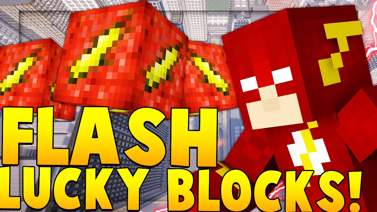 FLASH SUPER HERO LUCKY BLOCK MOD CHALLENGE (Flash VS Zoom) | Minecraft - Lucky Block Mod | JeromeASF