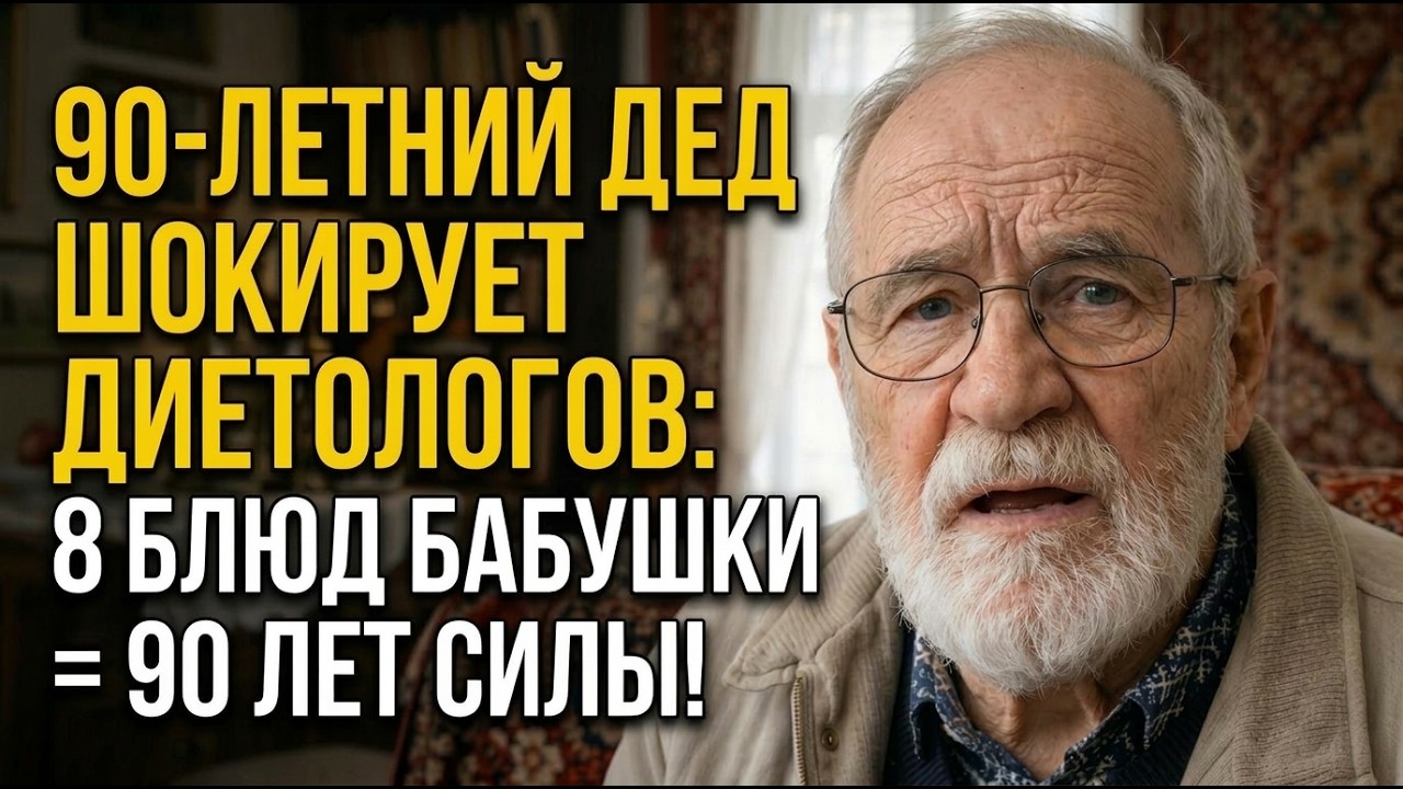 8 Советских Блюд Против Старости: Дед Живёт 90 Лет Без Таблеток!