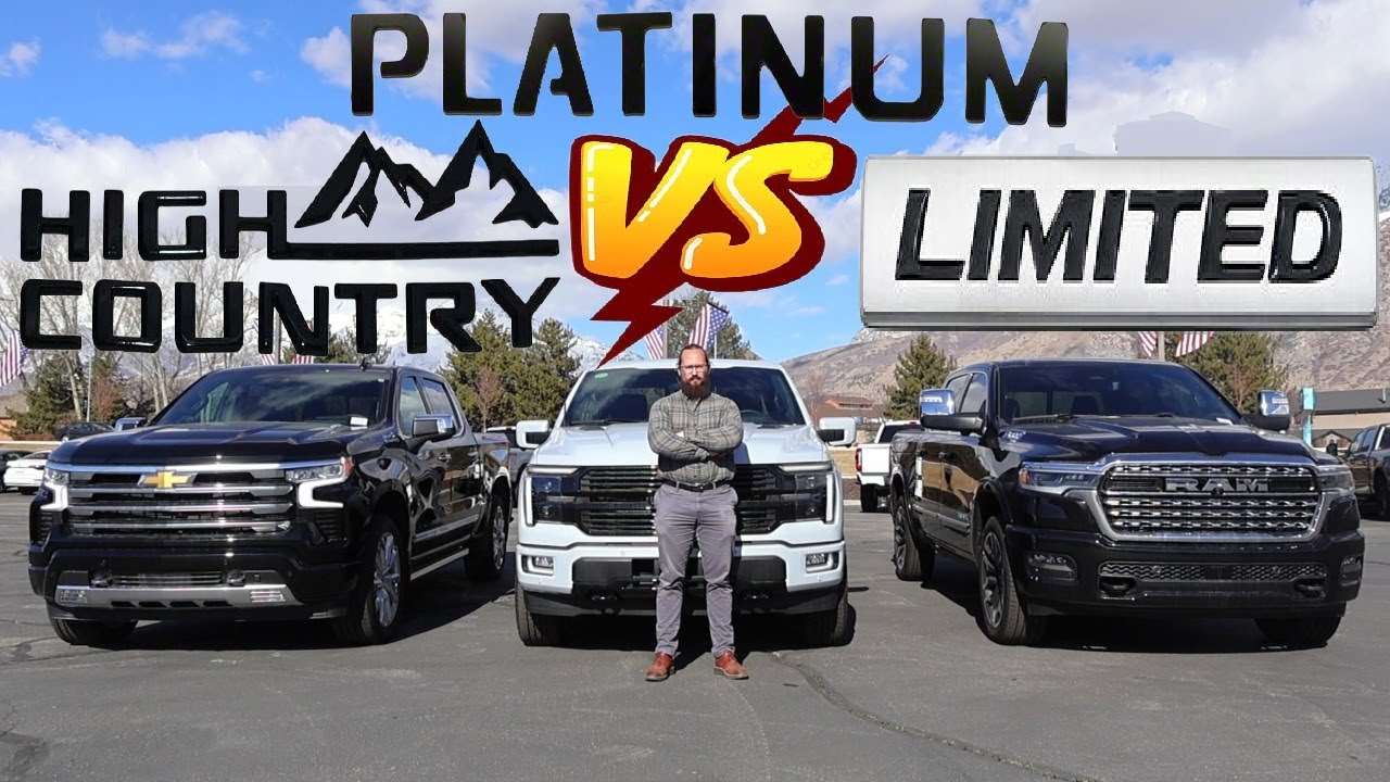 Which Luxury Truck Is Best? (2025 Ram Limited vs F-150 Platinum vs Silverado High Country)