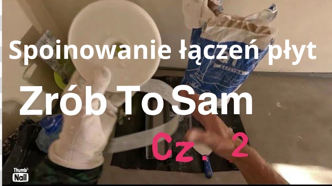 Pierwsze #szpachlowanie płyt gipsowo-kartonowych #zrobtosam 2/3