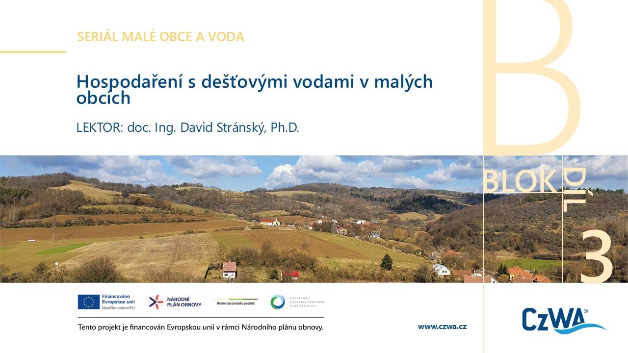 B3 Hospodaření s dešťovými vodami v malých obcích