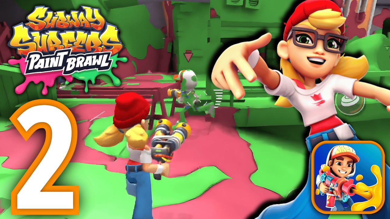 Subway Surfers Paint Brawl - Unlocking Tricky (Gameplay Walkthrough Part 2)