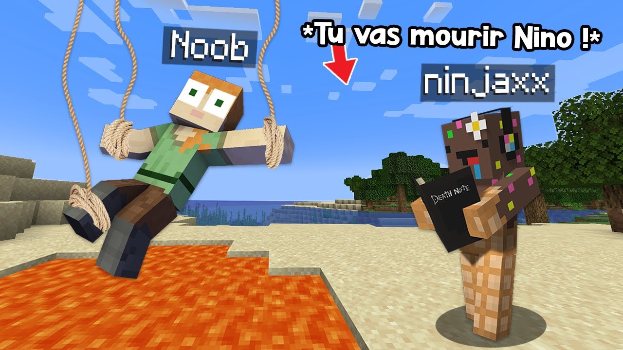 J'ai troll un Noob avec le Death Note sur Minecraft..