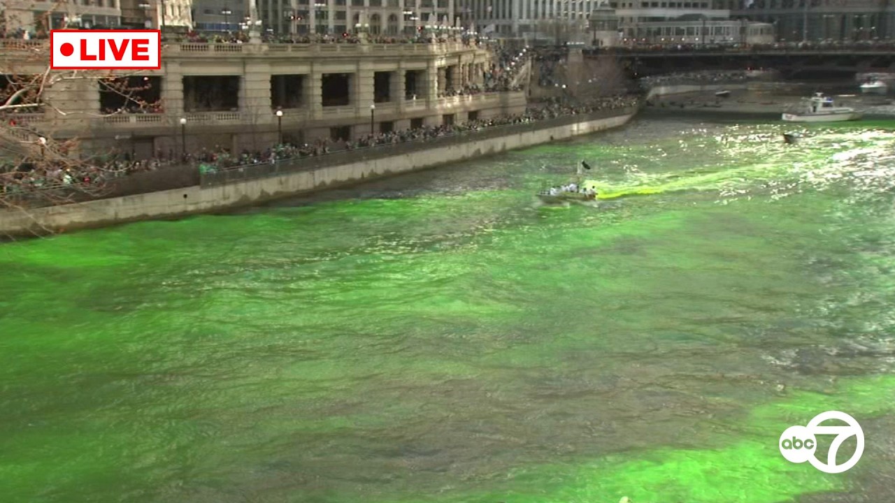LIVE: Chicago River green dyeing for St. Patrick's Day 2026