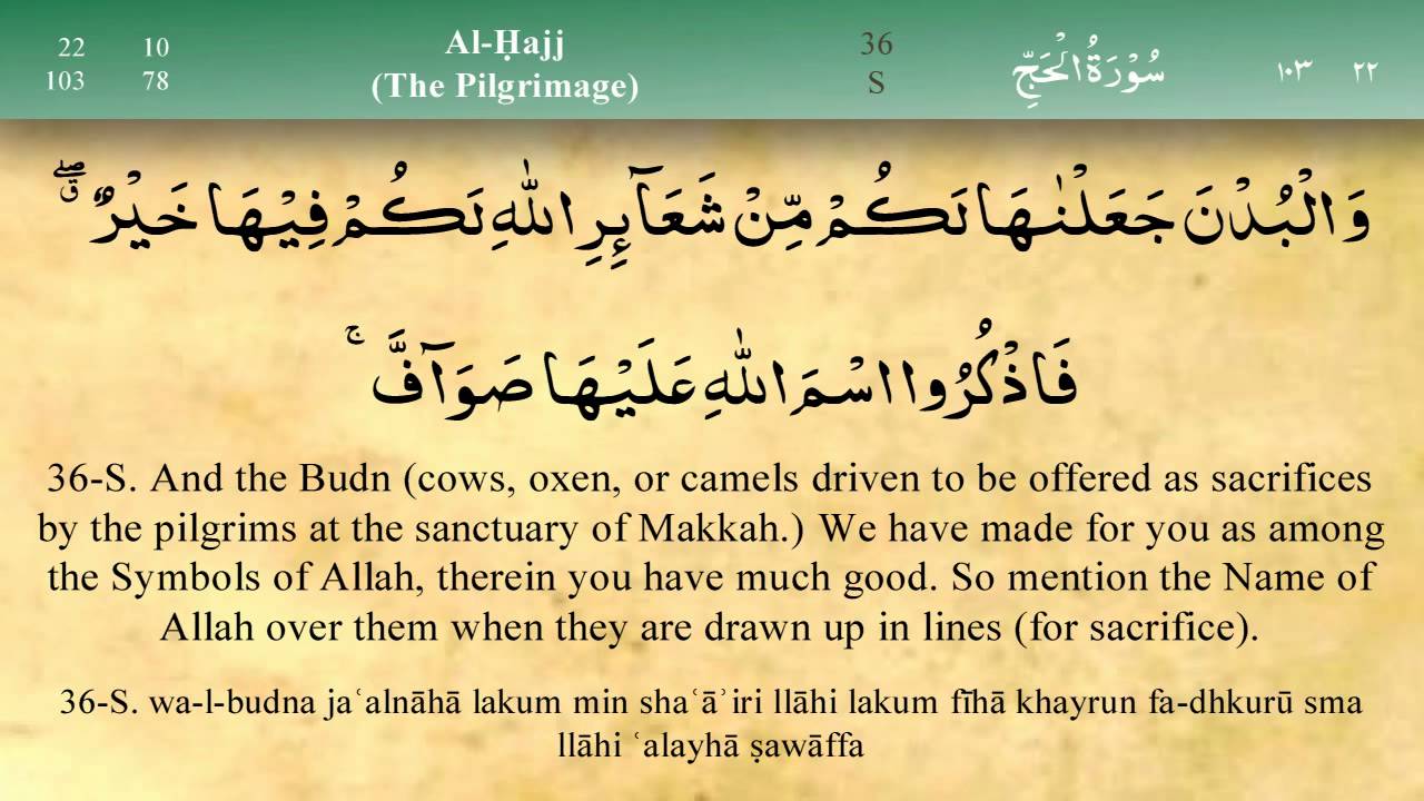 022   Surah Al Hajj by Mishary Al Afasy (iRecite)