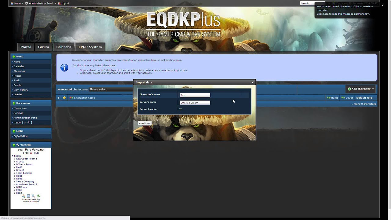 How to signup on raid planner