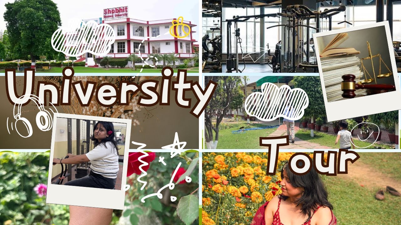 Shobhit University Meerut tour video 💐Come, let me show you my college #viral #foryou #gym #college
