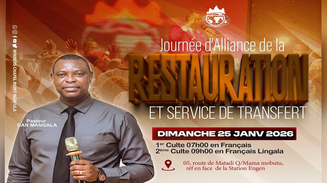 21 jours de prières avec jeûne et Culte de la Restauration.