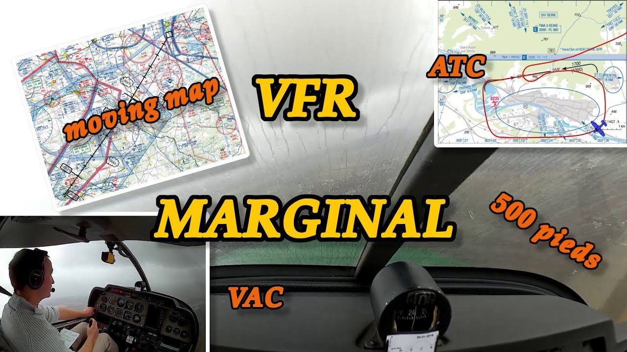 [HD] Pilot's Eye ✈ Vol VFR Marginal à 500 pieds | DR400 | ATC | MAP